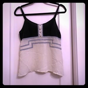 Anthropologie silk Art Deco camisole size M